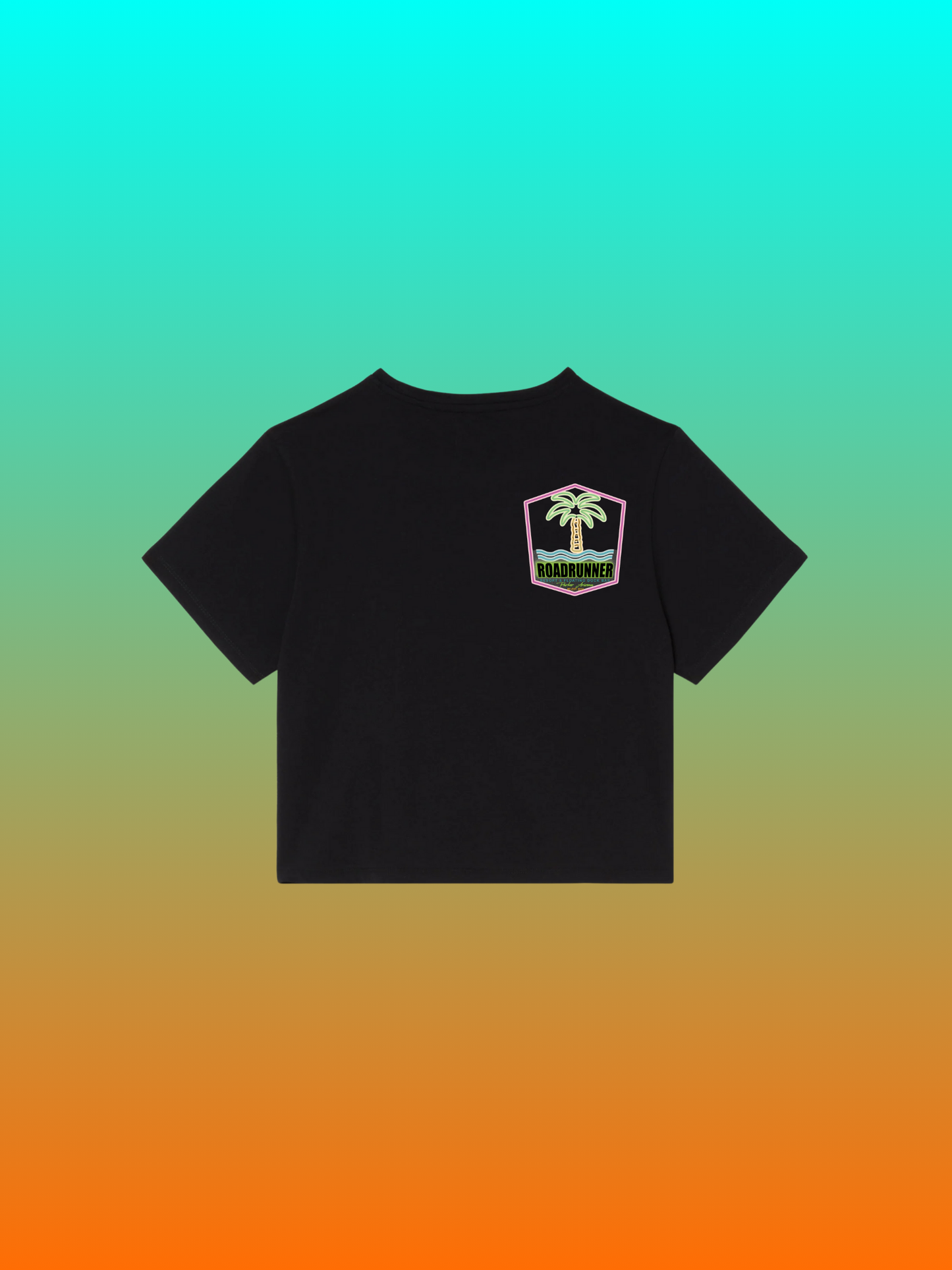 Women's Neon Palm Crop
